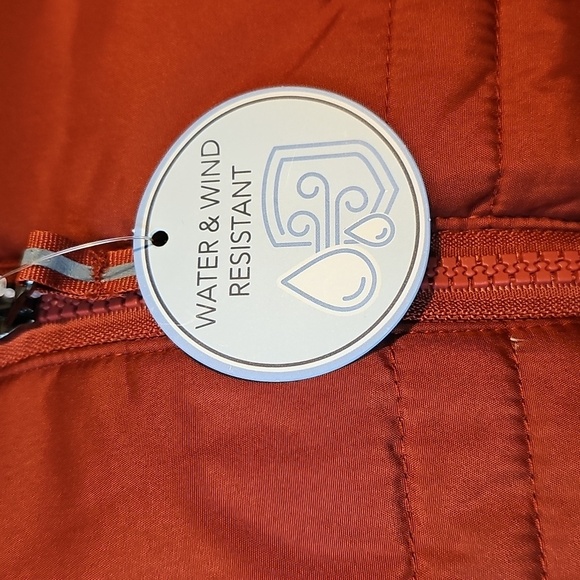 NWT Whales Tail Performance Outerwear Girls Burnt Orange Hooded Puffer Jacket M - Picture 4 of 7